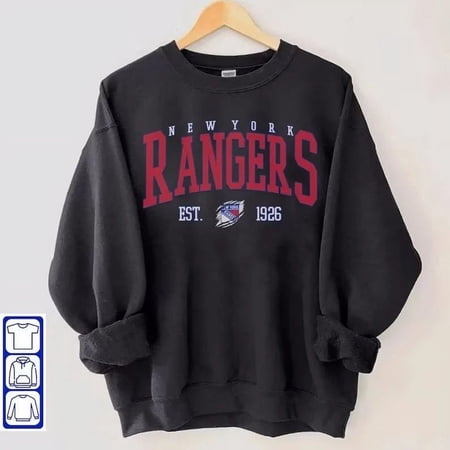 Vintage New York Hockey Sweatshirt, New York Hockey Shirt, Rangers Hockey Crewneck, NY Hockey Fan Gifts