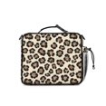 thumbnail image 3 of Brown and Beige Leopard Print Insulated Lunch Bag with Shoulder Strap and Bottle Holder,Bento School Lunch Bag Box,11x9.5x3.5 Inches, 3 of 5