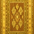 thumbnail image 1 of Ahgly Company Machine Washable Indoor Square Southwestern Yellow Country Area Rugs, 5' Square, 1 of 4