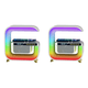 thumbnail image 1 of 2uds. Altavoz compatible con Bluetooth, cargador inalámbrico, altavoz inteligente, luz nocturna, 1 of 2
