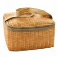 thumbnail image 3 of Cesta de contenedor de comida de bolsa de picnic para acampar al aire libre de ratán de mimbre portátil Hugtrwg  Para Estrenar, 3 of 4