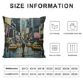 thumbnail image 5 of Chilfamy Decoraive Throw Pillow Covers Original Yellow Fine New York Night Canvas Parks City Street Light Large Cab Cushion Case for Sofa Couch White, 5 of 5