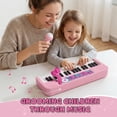 thumbnail image 6 of Keyboard Piano for Kids, 37 Keys Musical Instruments with Microphone & Stood & Chair, Musical Toys for 1 2 Years, Birthday Christmas Gifts for 1 2 3 Year Old Girls, 6 of 10