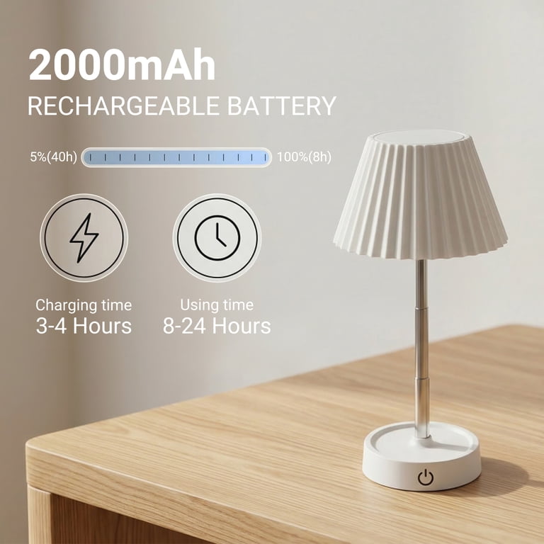 Daybetter Retractable Dimmable Table Lamp with USB Charging photo 4