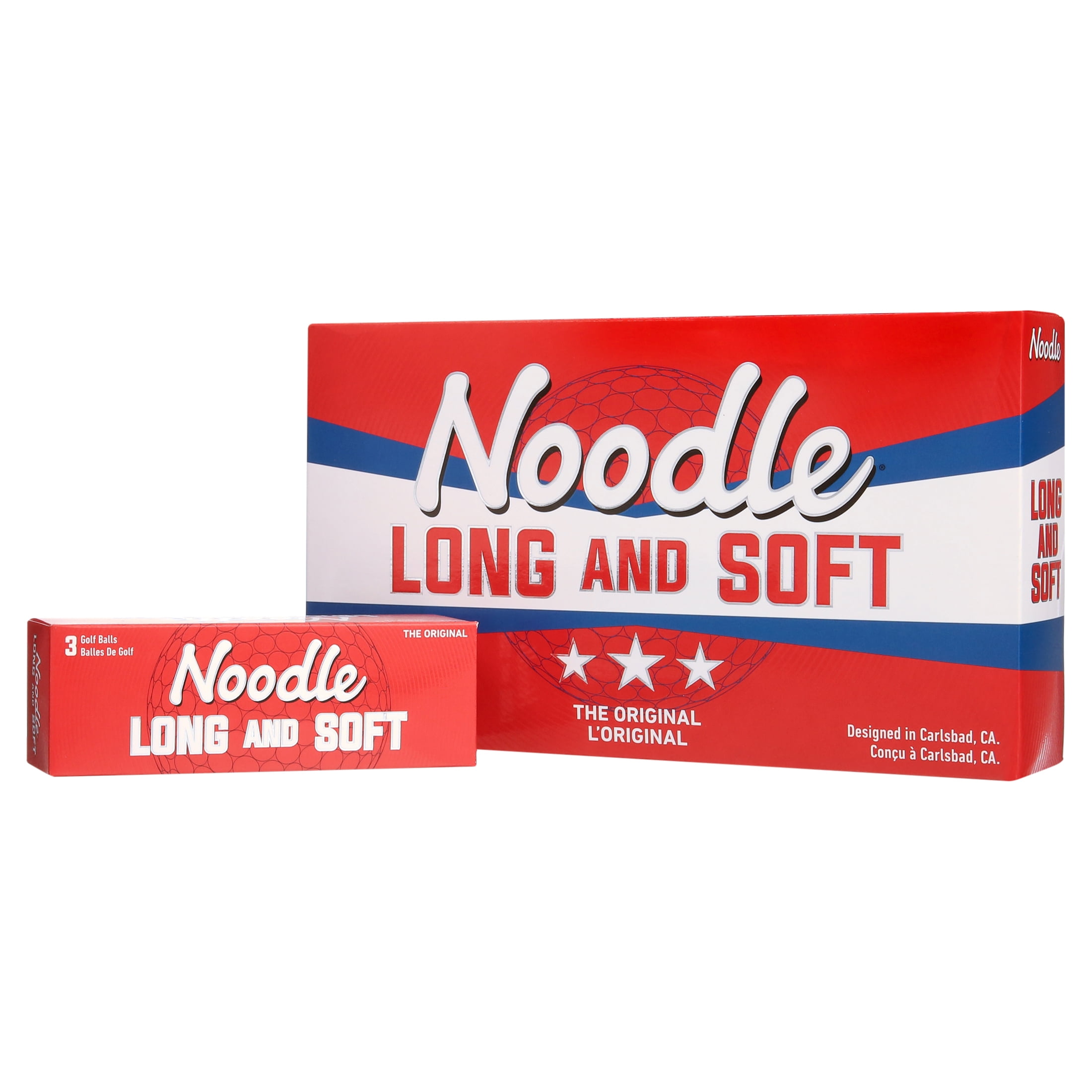 (4 pack) Noodle Long and Soft Golf Balls 15pk, White