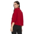 thumbnail image 2 of Women's 3/4 Sleeve Open Front Casual Cardigan Blazer Jacket, 2 of 5