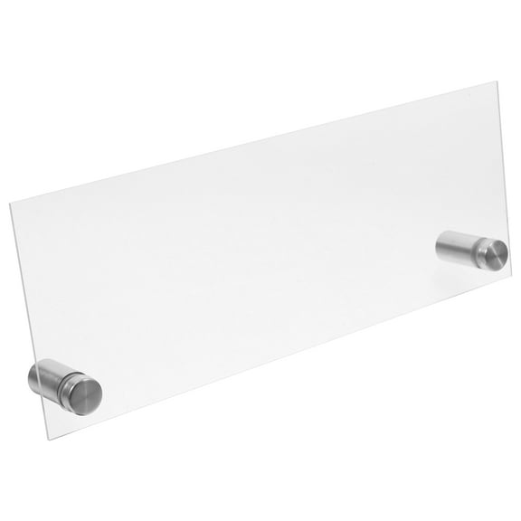 Clear Acrylic Name Plates for Desks 1 Set Display Sign Stand for Table Top