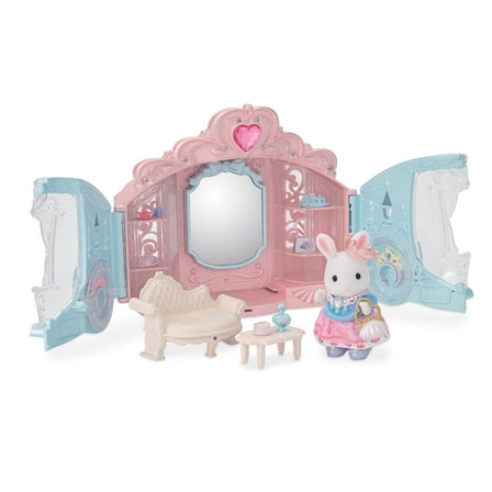 Calico Critters Style & Sparkle Dressing Room, Dollhouse Playset with Figure and Accessories