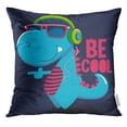 thumbnail image 1 of BSDHOME Green Funny Cool Dinosaur Character Design Monster Pillow Case 18x18 Inches Pillowcase, 1 of 1