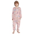 thumbnail image 2 of Soft Big Kids Onesie Pajamas Cozy Loose-Fit Jumpsuits for kids with Pockets for Christmas Lounge & Play Cute Various Poses Unicorns, 2 of 8