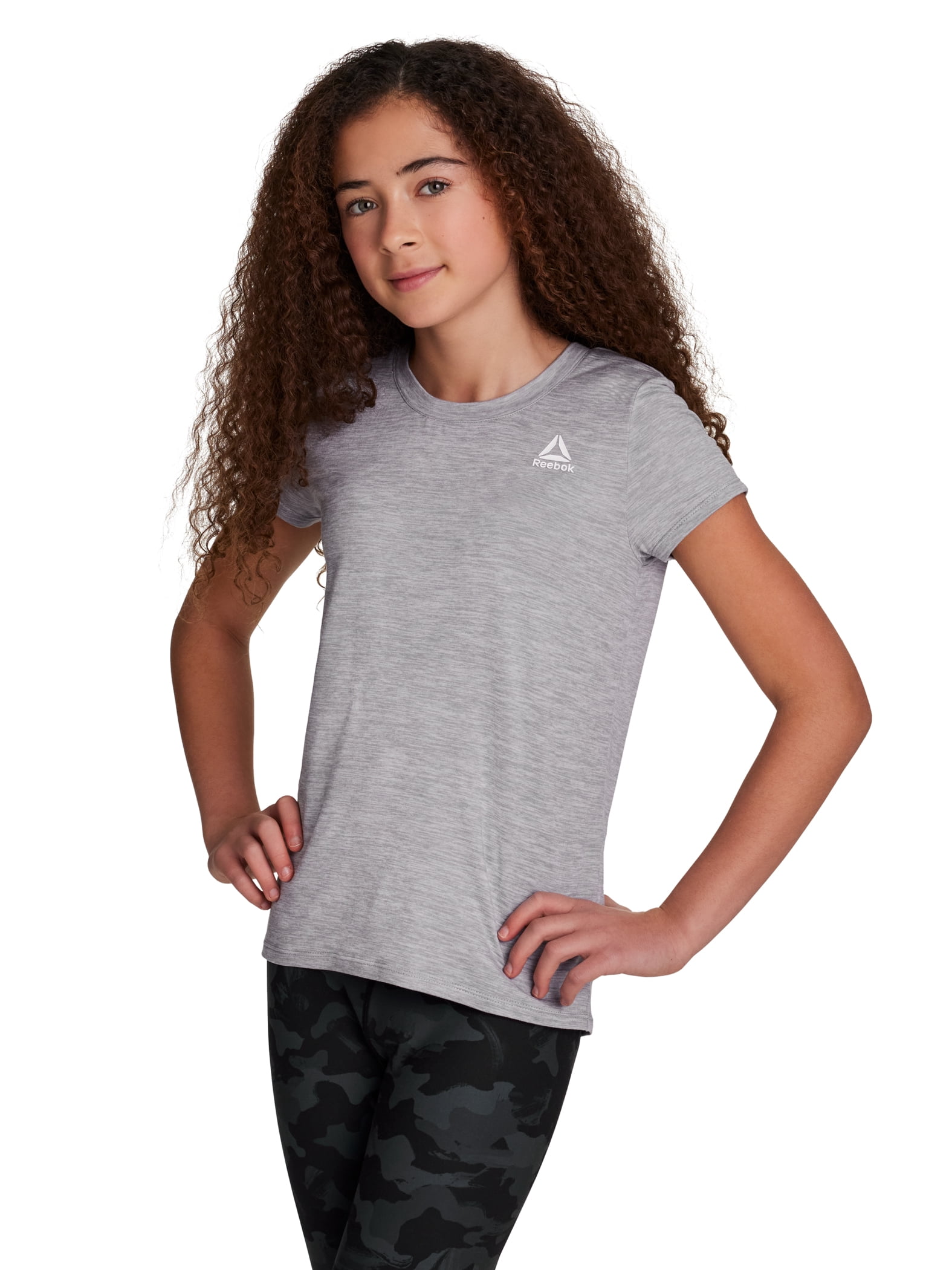 Reebok Girl's Short Sleeve Performance T-Shirt, Sizes 4-18