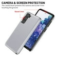 thumbnail image 4 of Dteck Case for Samsung Galaxy S22 Plus,Shockproof Wallet Card Slot Holder Pocket Slide Slim Fit Dual Layer Soft TPU Hard PC Hybrid Protective Back Cover for Galaxy S22 Plus 5G, Silver, 4 of 6