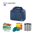 thumbnail image 2 of Lonchera  Bloosom Térmica Gran Capacidad Impermeable Azul, 2 of 4