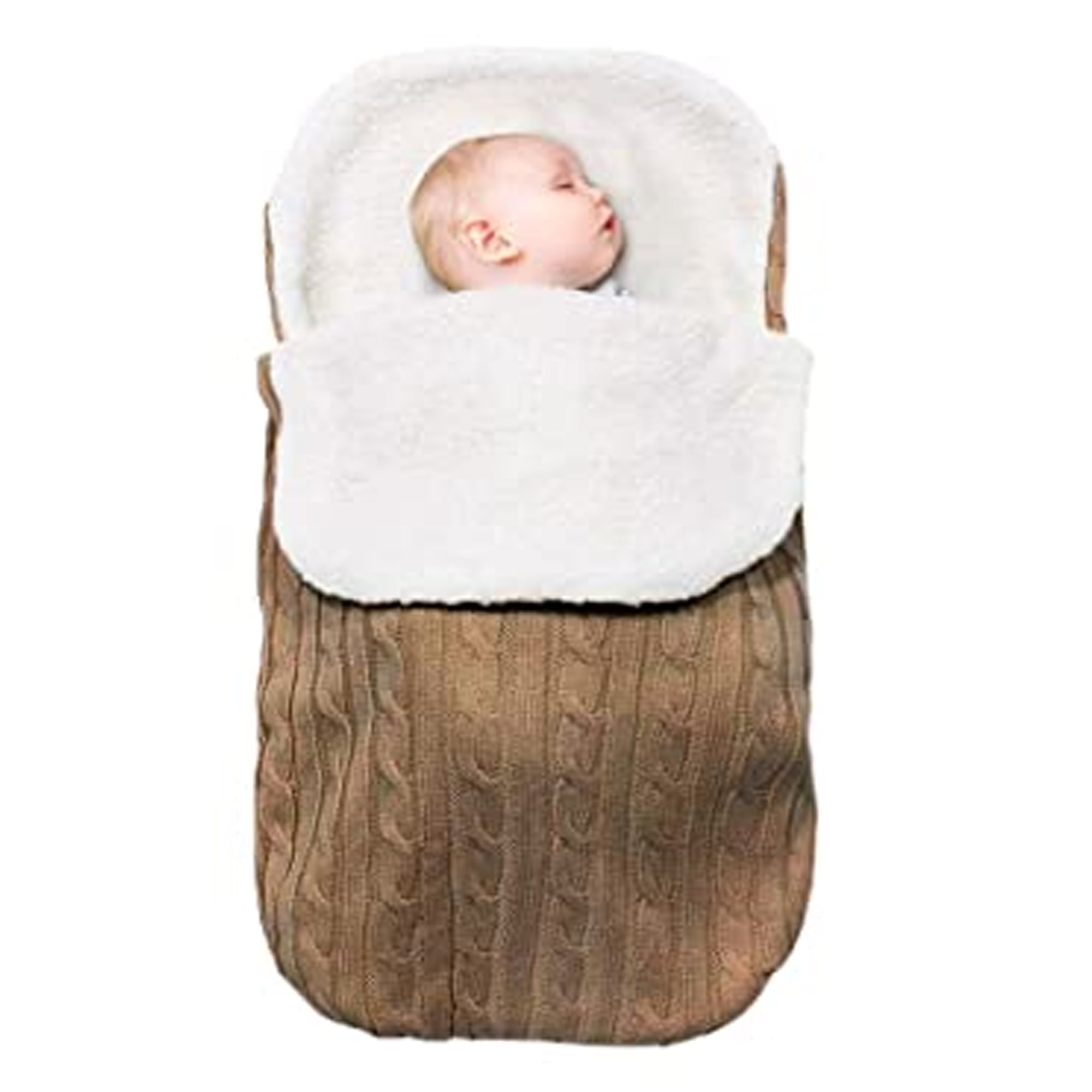 knitted pram sleeping bag