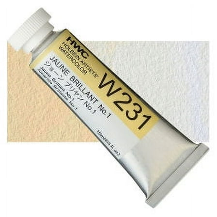 Holbein Artists Watercolor, Jaune Brilliant No 1, 15ml