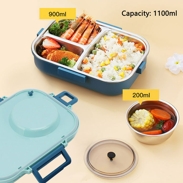 Bento Box Lunch Box for Kids and Adults Matching Bag, Chopsticks, and Soup  Cup