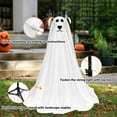 thumbnail image 4 of OIUR Halloween Decoration Light-Up Spooky Ghost Dog Statue Battery Operated Remote String Lights Front Door Porch Yard Lawn Decor, 4 of 7