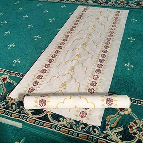 Decoret Hygienic and Practical Prayer Rug for Muslims,Islamic Disposable Portable Prayer Rug/Mat, Mosque,Hotel,Restaurant,Cafe,Comfortable Use for Guests,Waterproof- 100pcs-19 * 43 İnc