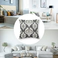 thumbnail image 5 of nygtbtfer Throw Pillow Cover Seamless Pattern with Large Gray Ornament Vector Print for Fashion  Home Decorative Square Pillow Case Cushion Cover White, 5 of 7