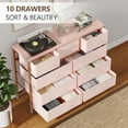 thumbnail image 5 of 10 Drawer Dresser for Bedroom,Fabric Storage Dressers,Chests of Drawers for Bedroom TV Stand Bedroom, Hallway, Nursery,Closet, Entryway, 5 of 8