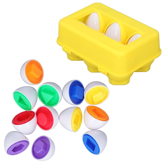 Matching Easter Eggs, Portable Color Shape Recognition Matching Easter Eggs For Educational Toy Holiday Gift UrbanEden