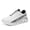 White, variant on Summer Men's Outdoor Casual Sneakers, flexible breathable running footwear, durable anti-slip traction and cushioned insole, great for sports training, city commute and light outdoor exercise.