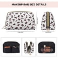 thumbnail image 5 of Cauagu Poodle Dog Print Large Cosmetic Bag,Portable Cosmetics Pouch Travel Makeup Bag Large Capacity Travel Makeup Case Organizer Makeup Brush Organizer, 5 of 8