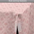 thumbnail image 4 of Damask Dog Crate Cover, Monochrome Vintage Floral Ornaments Repetitive Royal Baroque Look Illustration, Easy to Use Pet Kennel Cover Small Dogs Puppies Kittens, 7 Sizes, Blush and Rose, by Ambesonne, 4 of 6