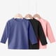 thumbnail image 5 of Guardurnaity Ropa interior térmica para niños y niñas, ropa de dormir gruesa, camisetas de Color sólido, ropa de casa y agradable a la piel de manga Ropa interior Negro, Altura 110-120cm 120 Guardurnaity AP013637-05, 5 of 6