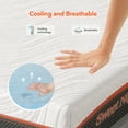 thumbnail image 5 of Sweetnight Dreamy 10" Adult Gel Memory Foam Pocket Spring Hybrid Mattress, Twin Size, 5 of 6
