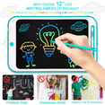 thumbnail image 3 of Adofi 12 Inch LCD Writing Tablet Drawing Board Green for Kids Toddlers, 3 of 8