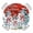 Red, variant on Round Fitted Tablecloth with Elastic Edge, Red Christmas Waterproof Table Cloth Table Cover for 45"-54" Tables, Winter Snowman Xmas Pine Tree Snowflakes Tablecloths for Dining Picnic Party Outdoor