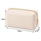 thumbnail image 1 of Bolsa de almacenamiento de cuero PU portátil para mujer de Ehuebsd maquillaje impermeable organizador de artículos de tocador cremallera de moda para acampar y sender, 1 of 2