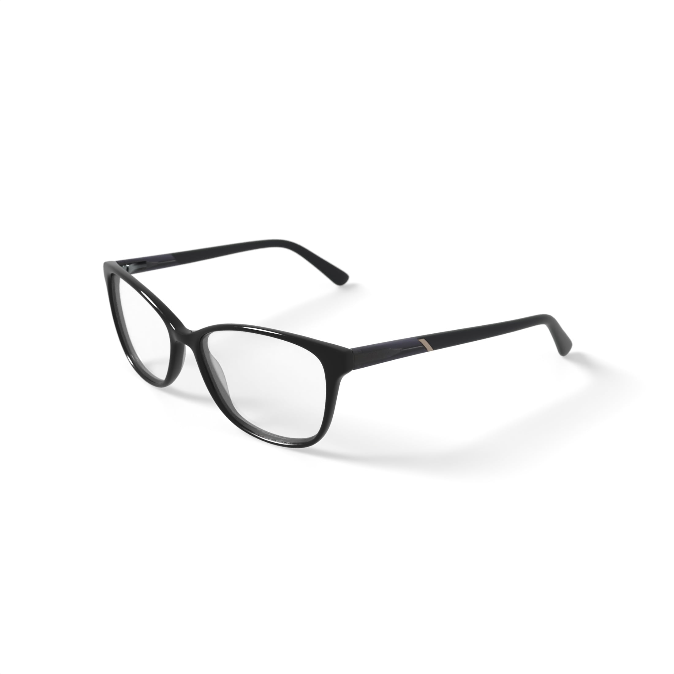 Walmart Women's MJ07322 Square Prescription Eyeglasses with Case, Black