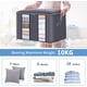 thumbnail image 3 of Paquete de 4 Bolsas de Almacenamiento de Ropa, Bolsa de Almacenamiento Grande Debajo de la Cama de 60 * 43 * 35 cm, Gran Capacidad, Plegable, para Edredón, Ropa, Almohada, con Ventana y Asas Ref, 3 of 5