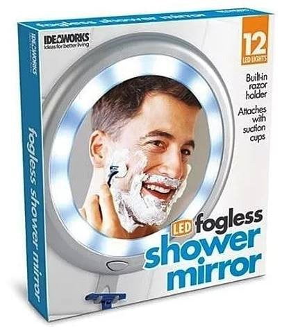 Jobar Ideaworks LED Shower Shave Mirror Bathroom LED Anti Fog Mirror 