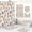 6, variant on Fruit Peach lemon Pineapple Bathroom Set Printed Shower Curtain With Bath Mat Rug Carpet For Toilet Decor Shower Curtain Set