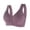 Purple, variant on Front Closure Bras for Women Push up No Underwire Sleep Bralettes Full Support T-Shirt Bras Purple L