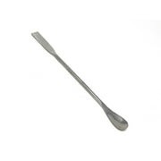Stainless Steel Double Ended Micro Lab Spatula Sampler, Square & Flat Spoon End, 9" Length