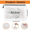 thumbnail image 2 of 24 Mesh Zipper Bags Puzzle and Game Organization Storage Size Waterproof Black Zipper Bags, 2 of 2