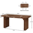 thumbnail image 6 of Finmind 62-Inch Executive Desk, Large Computer Office Desk, Modern Office Desks, 6 of 7