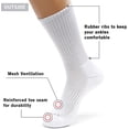thumbnail image 3 of YOYO 8 Pairs Athletic Cushioned Running Performance Crew Socks For Men/Women, 3 of 7