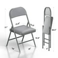 thumbnail image 2 of Nazhura 4 Pack Folding Chairs with Padded Cushion and Back, Padded Folding Chairs for Home and Office, Indoor and Outdoor Events, 2 of 9