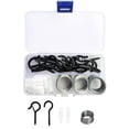 thumbnail image 4 of 35 ganchos de techo con tornillos Q para colgar en el techo, de metal, con tubo de expansión de 16 mm, para madera, techo, plantas, tazas de té, luces, hogar, exterior., 4 of 4