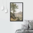 thumbnail image 3 of PixonSign Framed Wall Art Country Trees Near Mountain Valley Floral/Botanical Nature Wilderness Artwork Rustic Oil Paintings Modern Scenery Canvas Prints Colorful for Rooms - 16"x24" Black, 3 of 5