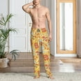 thumbnail image 5 of Mens Pajama Pants - Soft Sleep & Lounge Pants for Men, Cute Pizza In Various Cuteness Casual PJ Bottoms Pants with Pockets, 5 of 5