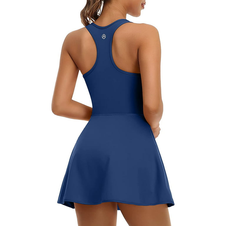  ANRABESS Womens Tennis Dress 2024 Cutout Summer Dresses Bulit  in Bra and Shorts Casual Sleeveless Workout Athletic Mini Dresses Golf  Sports Fashion Sun Dress Clothes 1307qianxingse-S Apricot : Clothing, Shoes  