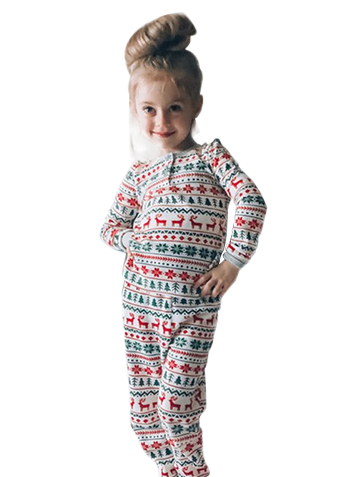 Deer Mum Children Girls Fairy Sleepwears Kids Lovely Cute Pajamas Set 2 Pieces 