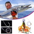 thumbnail image 1 of Señuelos de calamar de plástico blando | Cebo de imitación de resina acrílica para pesca de curricán y en agua salada | Ideales para pesca en el mar y en embarcaciones, 1 of 4