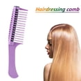 thumbnail image 3 of Ygjytge Peine Antiestático De Dientes Anchos Para Reducir La Pérdida De Cabello, Cepillo Para Rizar (Púrpura) Ygjytge Para estrenar, 3 of 9